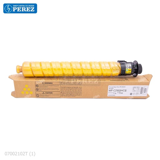 [07002102T] Toner Cartucho Yellow Ricoh [Dki - Presentación Original] Type MPC2003 285g 
