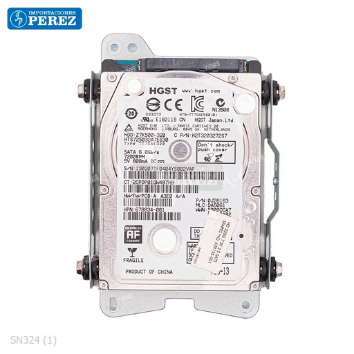 [SN324] Disco Duro Completo 320Gb (c/base + cable Poder + Cable Sata) - SEMI-NUEVO [Original - Ricoh]