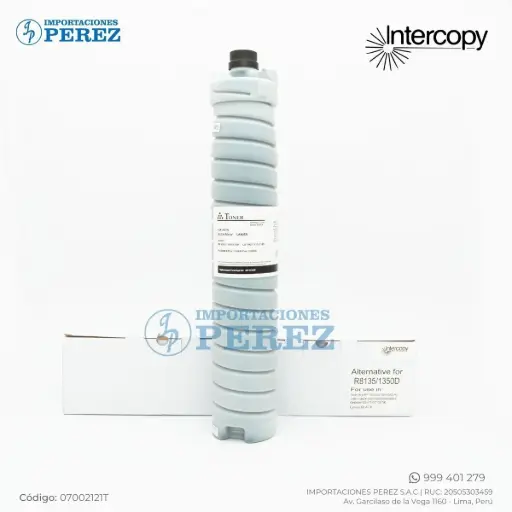 [07002121T] Toner Cartucho Ricoh [Intercopy] Type MP1350 1500g - 60.0K 