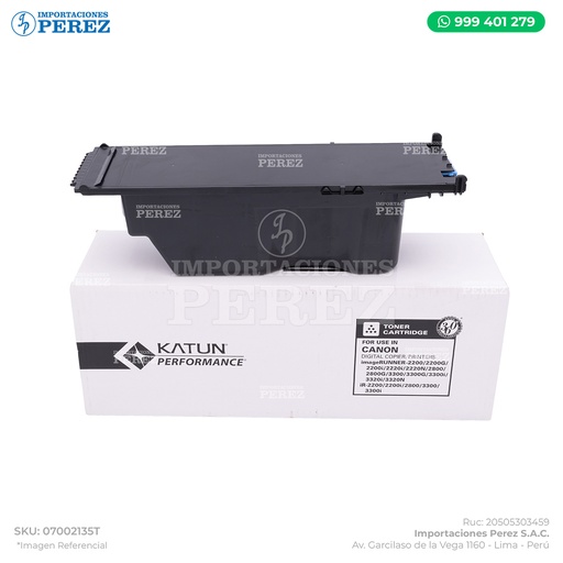 [07002135T] Toner Cartucho Canon [Katun Performance] 795g 