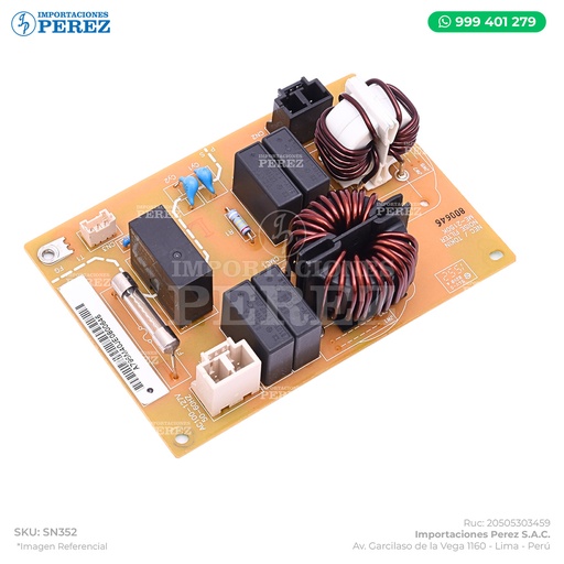 [SN352] Tarjeta NFB 110V-127V (NOISE FILTER 100V) - SEMI-NUEVO [Original - Konica Minolta]