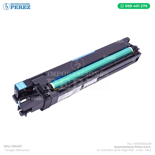 [SN407] Unidad Imagen Cyan IU712C Completo (Cilindro + Revelado) 110v/220v (UNIT IMAGING:C)- SEMI-NUEVO [Original - Konica Minolta]