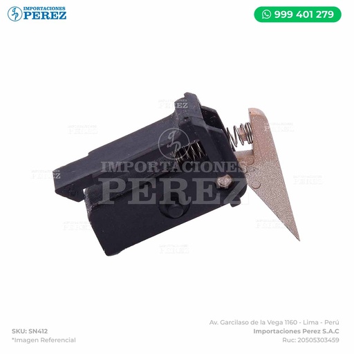 [SN412] Base Uña Completo (Contiene: Base + Uña + Resorte) Rodillo Calor Fusor -SEMI-NUEVO [Original - Ricoh]