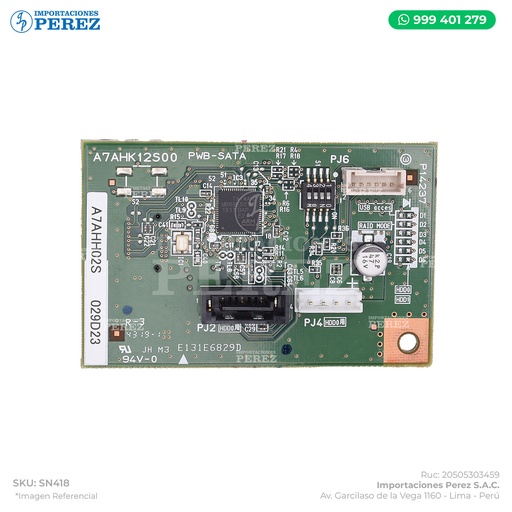 [SN418] Tarjeta Sata Disco Duro (PWB-SATA) - SEMI-NUEVO [Original - Konica Minolta]