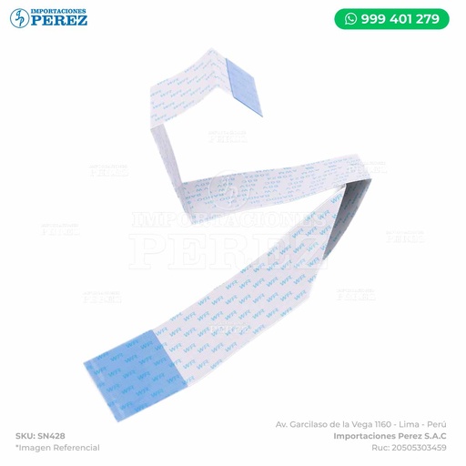 [SN428] Cable Flex (FLATCABLE) Conexión entre Tarjeta IR/MFP con Principal PRCB - SEMI-NUEVO [Original - Konica Minolta]