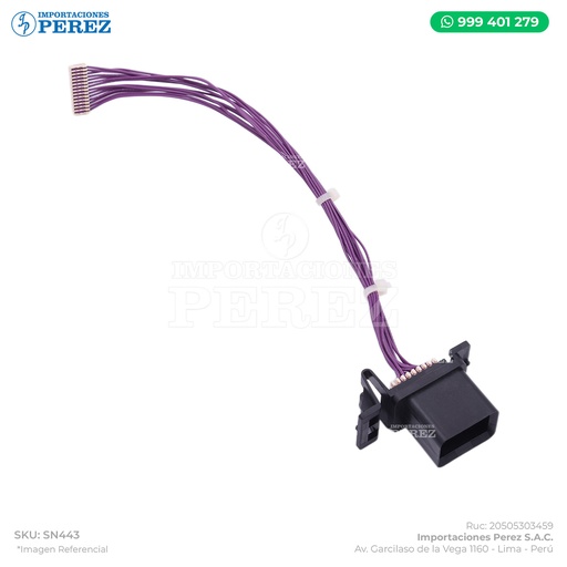 [SN443] Cable Morado conector Tarjeta Controladora Bandeja N° 03/04 PB3160 (PCB:MAIN CONTROLLER:ASSY) - SEMI-NUEVO [Original - Ricoh]