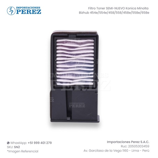 [SN457] Filtro Toner (TONER FILTER ASSY) - SEMI-NUEVO [Original - Konica Minolta]