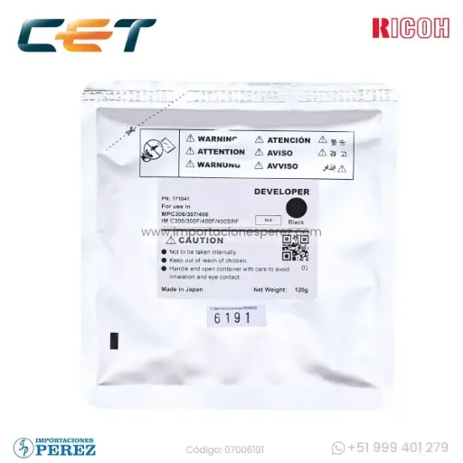 [07006191] Revelador Black 120g [Cet]