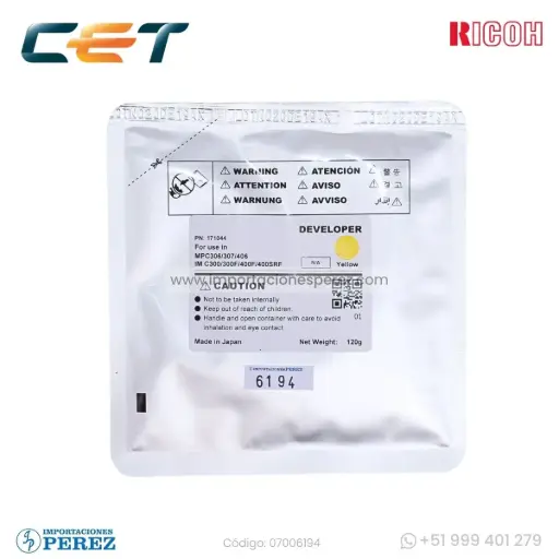 [07006194] Revelador Yellow 120g [Cet]