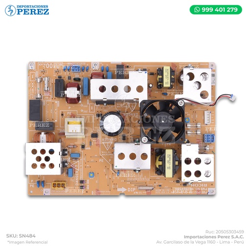 [SN484] Fuente Poder 110v (POWER SUPPLY UNIT:263.4W) - SEMI-NUEVO [Original - Ricoh]