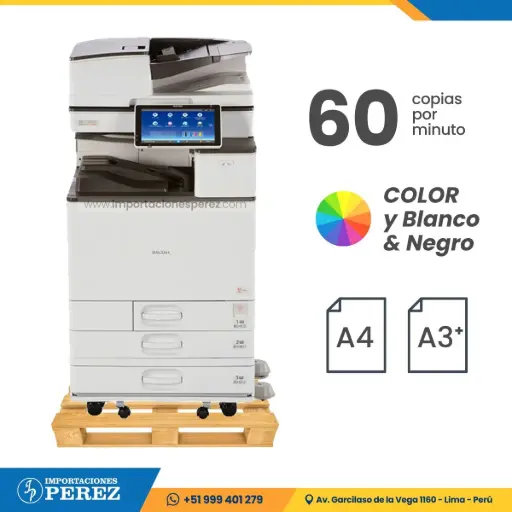 [0107079] Fotocopiadora Ricoh MP C6004 REMANUFACTURADA *****ANTES DE CONECTAR EL EQUIPO VERIFICAR EL VOLTAJE*****