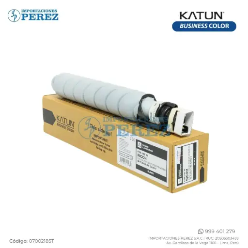 [07002185T] Toner Cartucho Black Ricoh [Katun Business Color] 110/220v 272g 