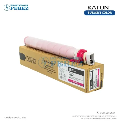 [07002187T] Toner Cartucho Magenta Ricoh [Katun Business Color] 110/220v 146g 