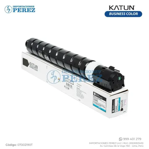 [07002190T] Toner Cartucho Cyan GPR61 Canon [Katun Business Color] 110/220v 680g 