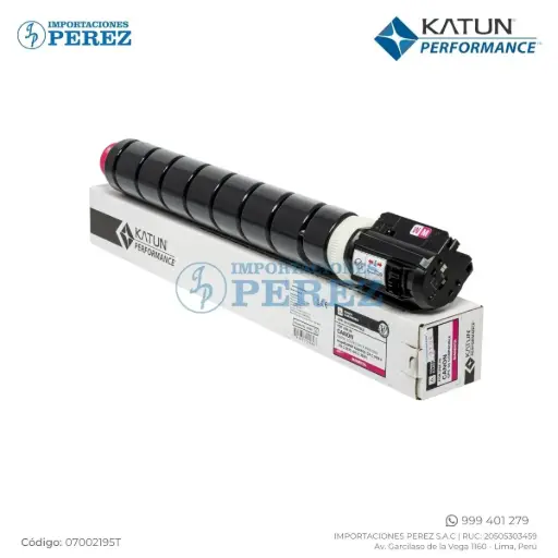 [07002195T] Toner Cartucho Magenta GPR66 Canon 110/220v 385g [Katun Performance]