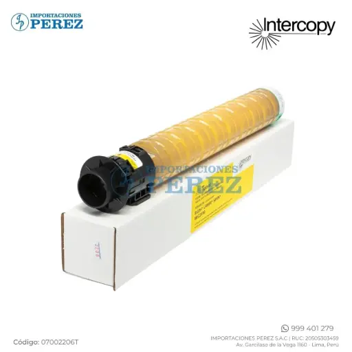 [07002206T] Toner Cartucho Yellow Ricoh [Intercopy] 172g