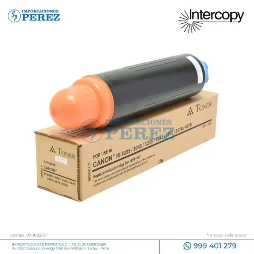 [07002216T] Toner Cartucho GPR15/GPR16 Canon [Intercopy]