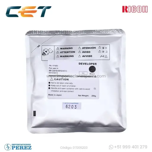 [07006203] Revelador Black 250g [Cet]