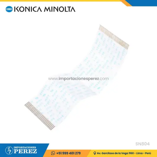 [SN804] Cable Flex Escaner (SCANNER WIRING /8 - SCANNER DRIVE SECTION) (Ancho: 29mm) SEMI-NUEVO [Original - Konica Minolta]